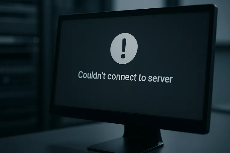 Wat betekent "verbinding met server mislukt"